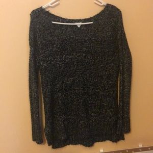 dark grey/black oversized knit sweater
